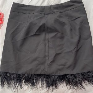 Black feather skirt